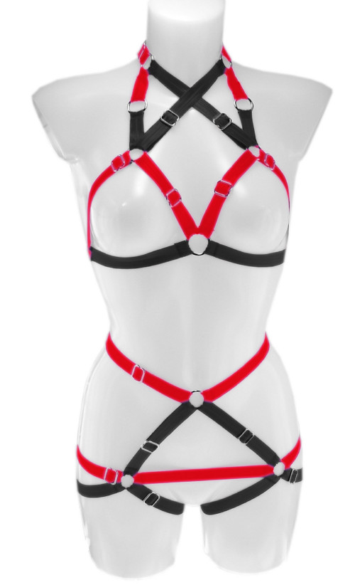 Full Body Harness elastic postroj festival outfit