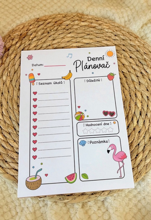 Denní plánovač - Flamingo Vibes
