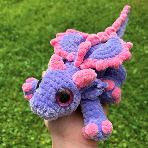 Háčkovaný plyšák dráček / Amigurumi