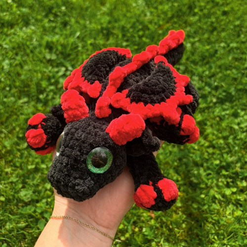 Háčkovaný plyšák dráček / Amigurumi
