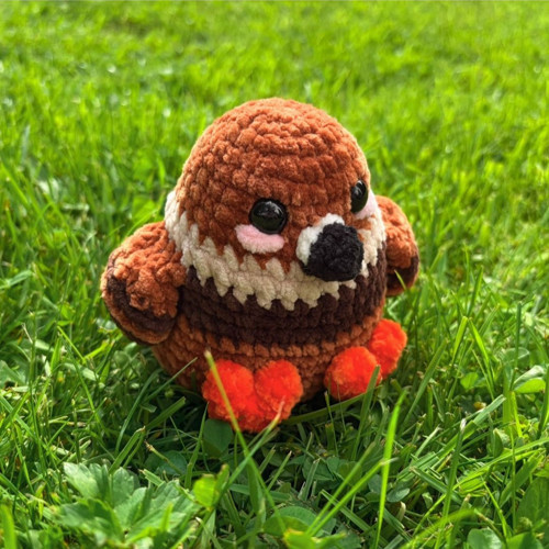 Háčkovaný plyšák holoubek / Amigurumi holub