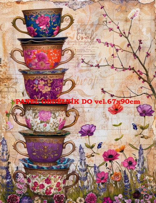 Bavlněný panel 7x10 cm