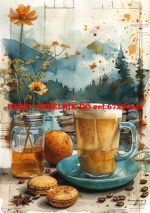 Bavlněný panel 7x10 cm