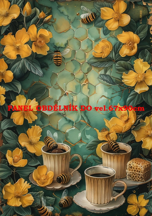 Bavlněný panel 7x10 cm