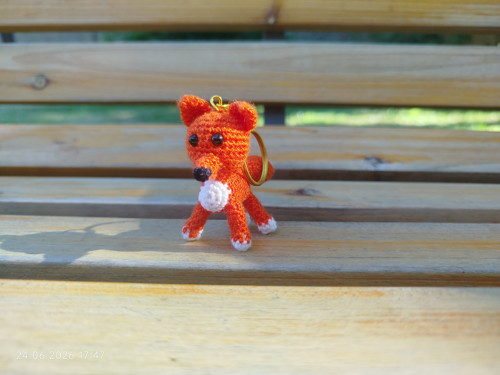 Handmade Amigurumi Fox Crochet Cotton 2"