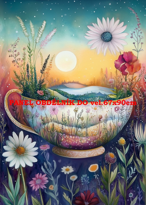 Bavlněný panel 7x10 cm