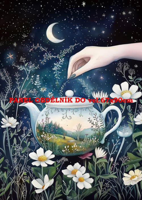 Bavlněný panel 7x10 cm