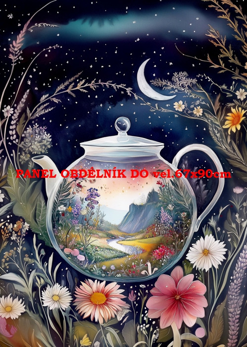 Bavlněný panel 7x10 cm