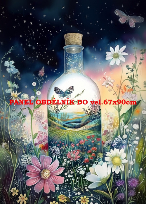 Bavlněný panel 7x10 cm