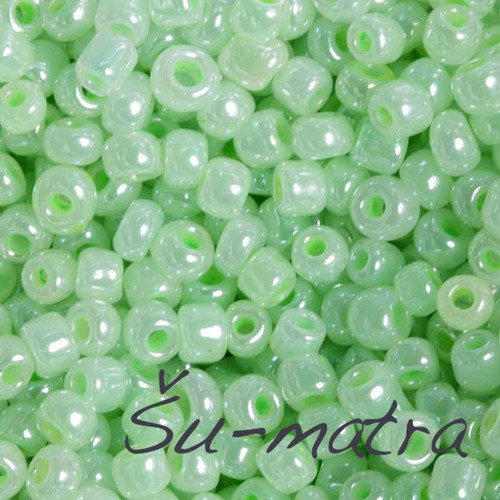 Rokajl neprůhledný zelený, 3 mm (50 g)