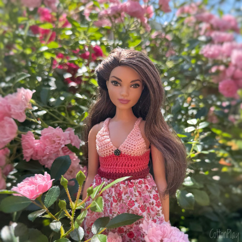 Sada oblečení pro Baculku Barbie - Kytičky