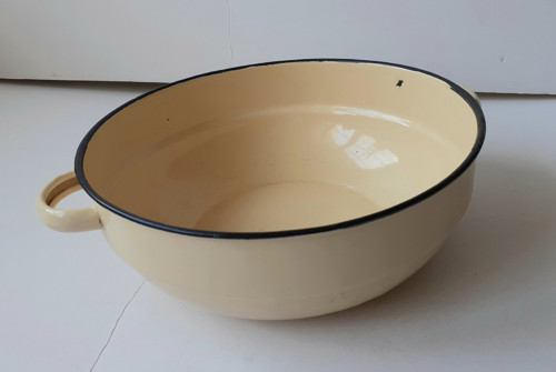 Smaltovaná mísa béžová — foto 1
