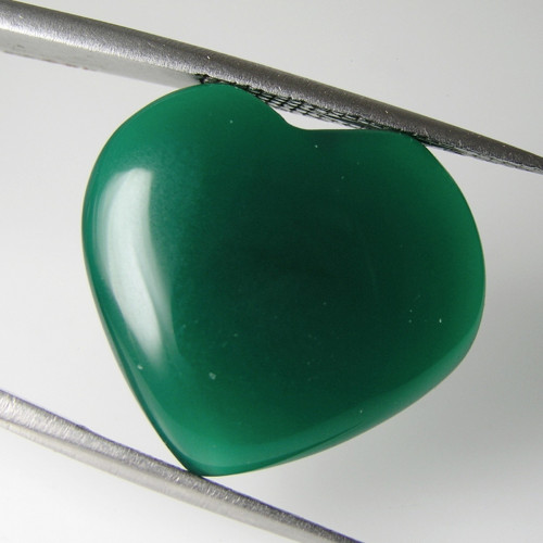 Zelený Chalcedon - Achát, 18,68 ct., 19,4x21,2 mm