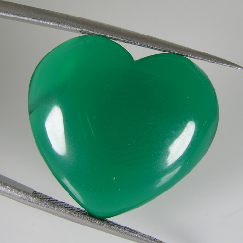 Zelený Chalcedon - Achát, 21,84 ct., 21,6x23,6 mm