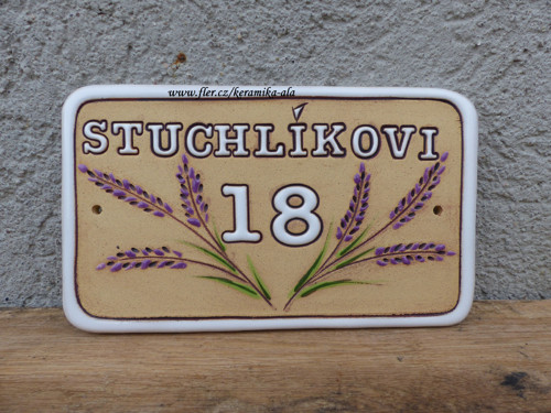 Keramická jmenovka / na objednávku