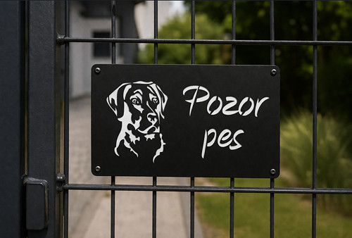 Psí cedulka "Pozor pes" 3