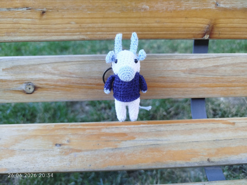 Handmade Amigurumi Bull Crochet Cotton 3"