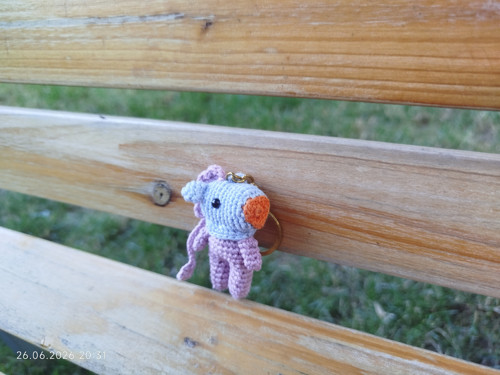 Handmade Amigurumi Horse Keychain 3"