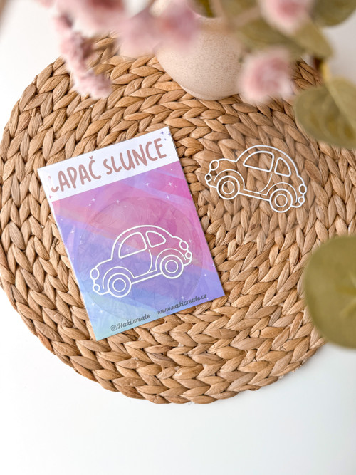 Lapač slunce suncatcher – Autíčko