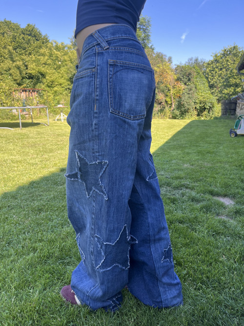 Upcycled star jeans