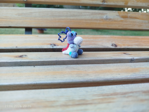 Handmade Amigurumi Dino Dinosaur 2"