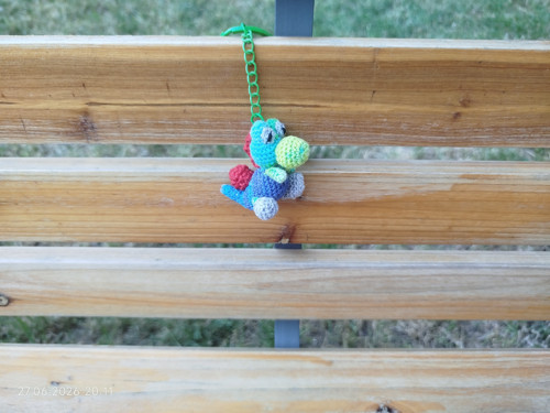 Handmade Amigurumi Dino Dinosaur 2"