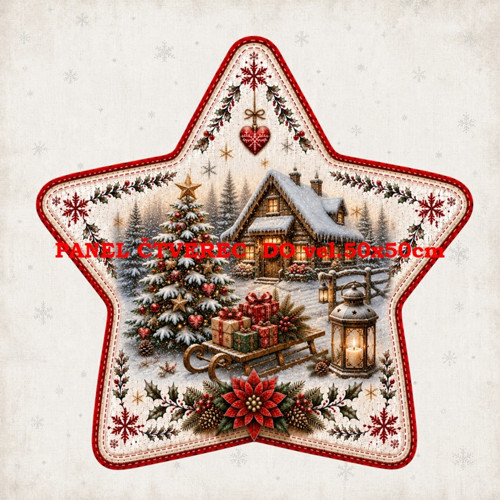Bavlněný panel 10x10 cm