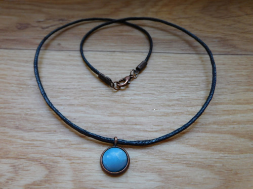 Přívěšek- měď,larimar