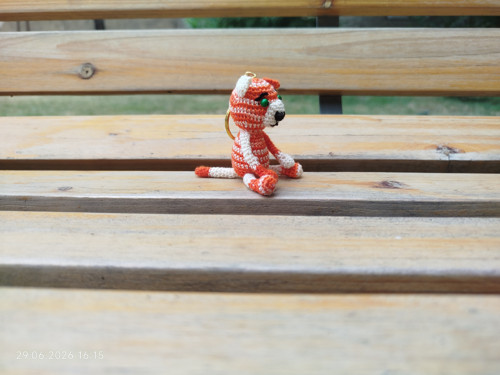 Handmade Amigurumi Cat Keychain 2,4"