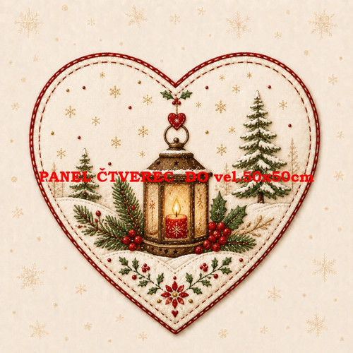 Bavlněný panel 10x10 cm