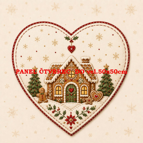 Bavlněný panel 10x10 cm — foto 1