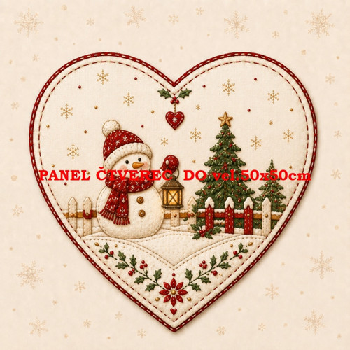 Bavlněný panel 10x10 cm — foto 1