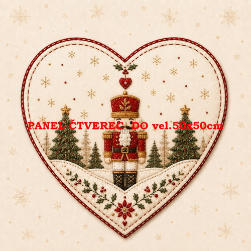 Bavlněný panel 10x10 cm — foto 1