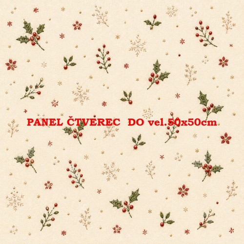 Bavlněný panel 10x10 cm — foto 1