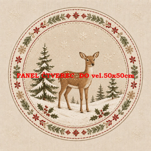 Bavlněný panel 10x10 cm