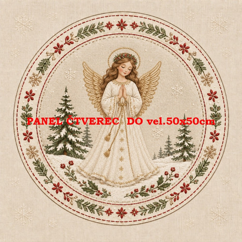 Bavlněný panel 10x10 cm — foto 1