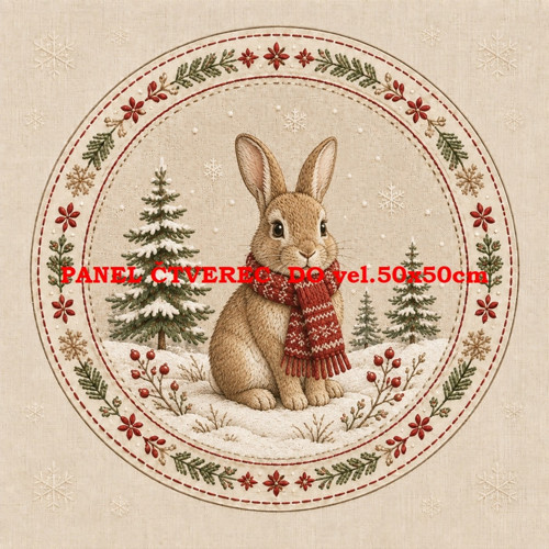 Bavlněný panel 10x10 cm