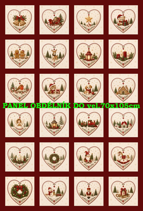 Bavlněný panel 40 x 60 cm — foto 1