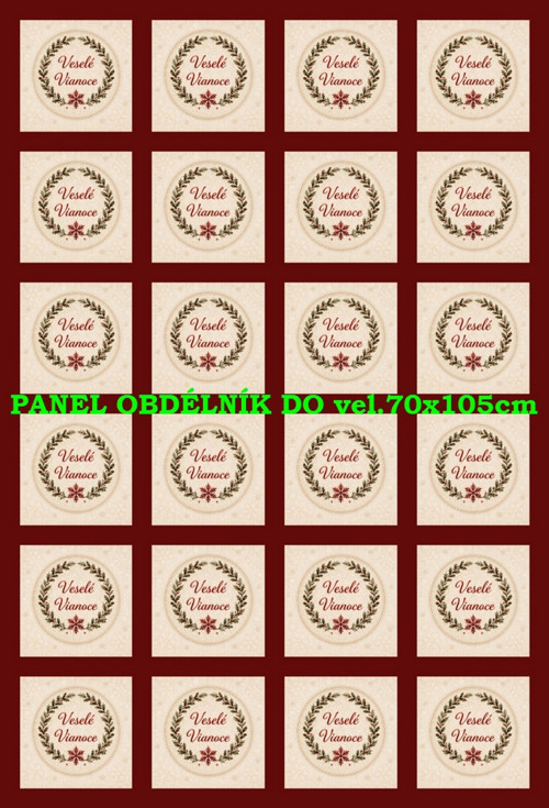 Bavlněný panel 40 x 60 cm — foto 1