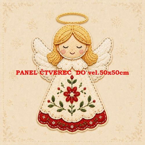 Bavlněný panel 10x10 cm — foto 1