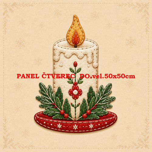 Bavlněný panel 10x10 cm