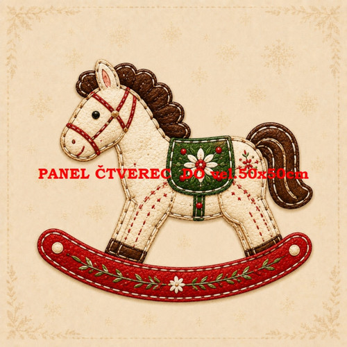 Bavlněný panel 10x10 cm — foto 1