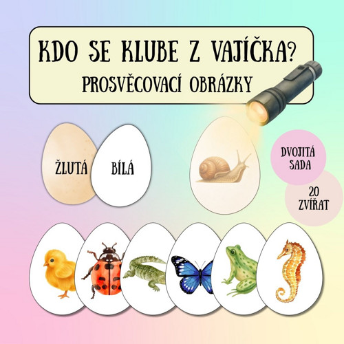 Kdo se klube z vajíčka -prosvěcovací obrázky (PDF)