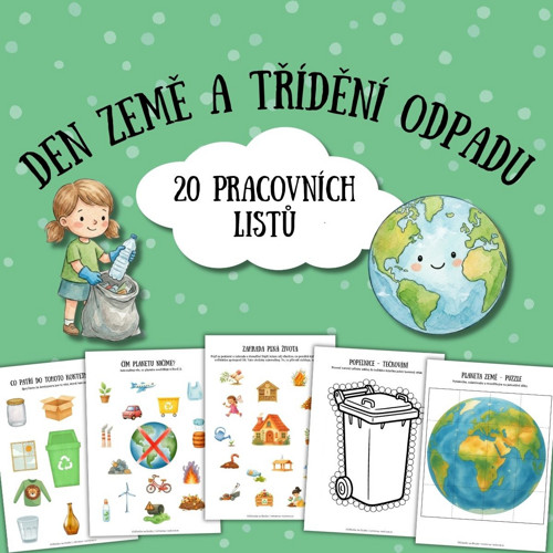 Den Země a třídění odpadu - pracovní listy (PDF)