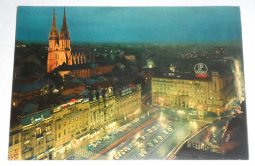 POHLEDNICE • Záhřeb, centrum města, 1967