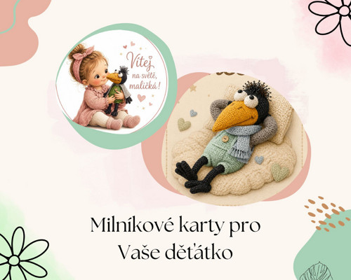 Milníkové karty PDF pro holčičku