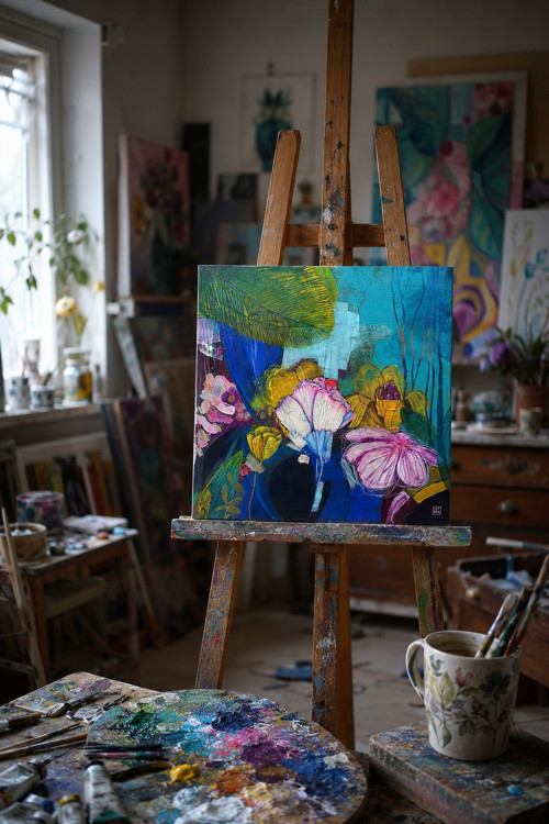 Tak blízko / originální obraz - 40x40cm