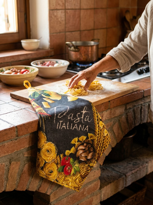 Kuchyňská utěrka motiv Italské bistro