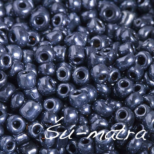 Rokajl neprůhledný šedomodrý, 3 mm (50 g)