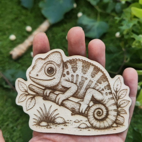 Magnetka roztomilý chameleon